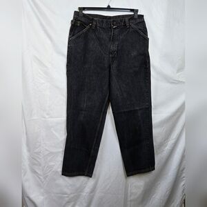 Willie Esco Duns Vintage Mens Y2K Black 5 Pocket Hip Hop Baggy Fit 90s Jeans 38W